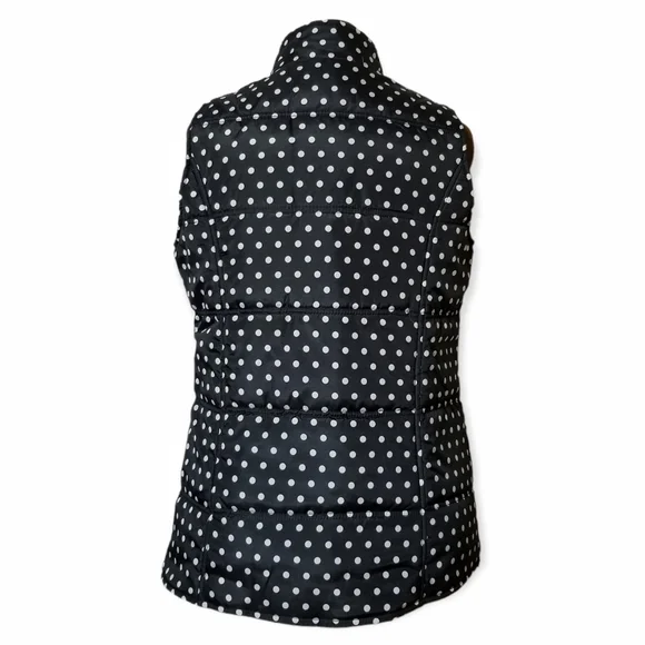 Woman Within Polkadot Black and White Warm Vest Woman Size M - Picture 5 of 8